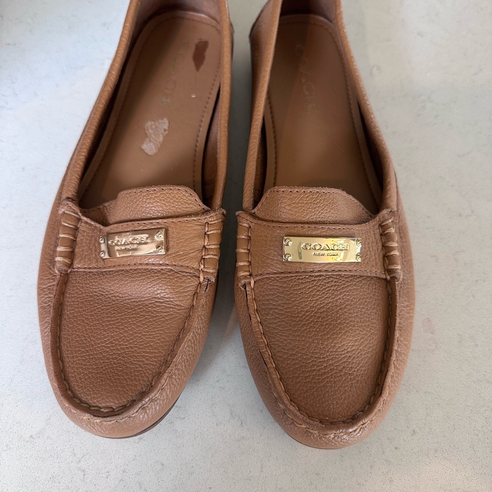 Coach Women's Brown Leather Loafers